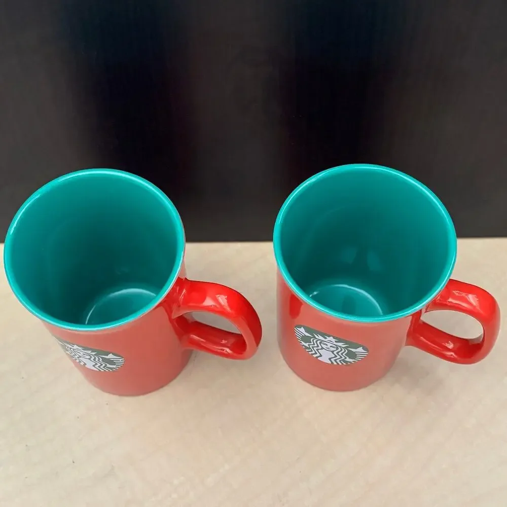 Starbucks 2024 Red Holiday Coffee Mug Cup 10 oz Siren Logo Collectible